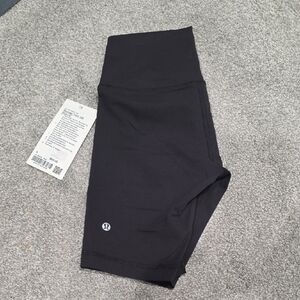 NWT Lululemon Black Wunder Train High-Waisted Shorts 8"